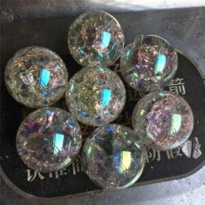 Esfera de Orgonita de Cristal Arco Iris 45mm