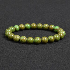 Pulsera de Piedra Orgonita Jade Fénix, Cuentas de 6mm, Longitud 19cm